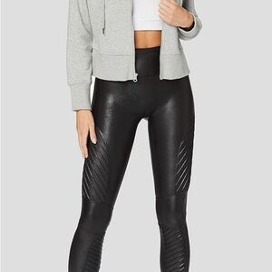 SPANX Black Faux Leather Leggings